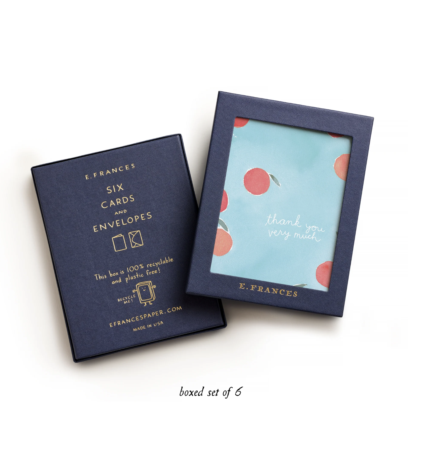 E. Frances Paper - Thank You Fruit Card (Boxed Set of 6)
